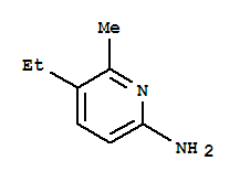 5-乙基-6-甲基-2-吡啶胺結(jié)構(gòu)式_206438-52-0結(jié)構(gòu)式