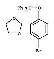 2-(5-BROMO-2-TRITYLOXYPHENYL)-1,3-DIOXOLANE Structure,206860-51-7Structure