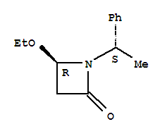 2-Azetidinone,4-ethoxy-1-[(1s)-1-phenylethyl]-,(4r)-(9ci) Structure,207349-75-5Structure