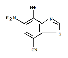 7-Benzothiazolecarbonitrile,5-amino-4-methyl-(9ci) Structure,208458-56-4Structure