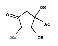 2-Cyclopenten-1-one, 4-acetyl-3,4-dihydroxy-2-methyl-(9ci) Structure,209122-21-4Structure