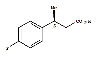 (S)-3-(4-氟苯基)丁酸結(jié)構(gòu)式_209679-20-9結(jié)構(gòu)式