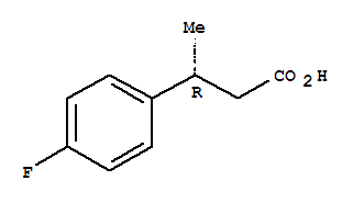 (R)-3-(4-氟苯基)丁酸結(jié)構(gòu)式_209679-21-0結(jié)構(gòu)式