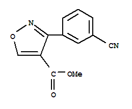 (9ci)-3-(3-氰基苯基)-4-異噁唑羧酸甲酯結(jié)構(gòu)式_209731-38-4結(jié)構(gòu)式