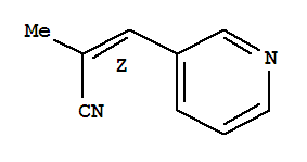 2-Propenenitrile,2-methyl-3-(3-pyridinyl)-,(2z)-(9ci) Structure,211446-57-0Structure