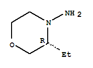 4-Morpholinamine,3-ethyl-,(3r)-(9ci) Structure,211987-82-5Structure