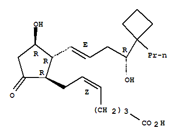 (5Z)-7-[(1r,2r,3r)-3-hydroxy-2-[(1e,4r)-4-hydroxy-4-(1-propylcyclobutyl)-1-buten-1-yl]-5-oxocyclopentyl]-5-heptenoic acid Structure,212310-16-2Structure