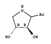 Ethanone, 1-[(3r,4r)-3,4-dihydroxy-2-pyrrolidinyl]-(9ci) Structure,213314-68-2Structure