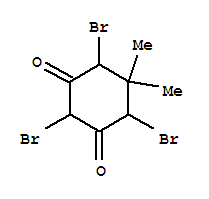 2,4,6-Tribromo-5,5-dimethylcyclohexane-1,3-dione Structure,21428-76-2Structure