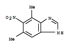 1H-benzimidazole,4,6-dimethyl-5-nitro-(9ci) Structure,214688-01-4Structure