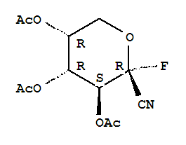 [(3R,4s,5r,6r)-4,5-diacetoxy-6-bromo-6-cyano-tetrahydropyran-3-yl] acetate Structure,215942-92-0Structure