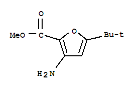 (9ci)-3-氨基-5-(1,1-二甲基乙基)-2-呋喃羧酸甲酯結(jié)構(gòu)式_216574-57-1結(jié)構(gòu)式