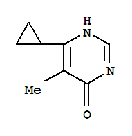 4-Pyrimidinol, 6-cyclopropyl-5-methyl-(8ci) Structure,21741-39-9Structure