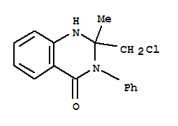 2-(Chloromethyl)-2-methyl-3-phenyl-1,2,3,4-tetrahydroquinazolin-4-one Structure,217461-83-1Structure