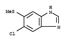 1H-benzimidazole,5-chloro-6-(methylthio)-(9ci) Structure,217951-69-4Structure