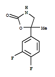 (9ci)-5-(3,4-二氟苯基)-5-甲基-2-噁唑烷酮結(jié)構(gòu)式_218449-92-4結(jié)構(gòu)式