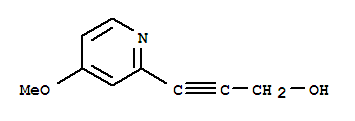 2-Propyn-1-ol,3-(4-methoxy-2-pyridinyl)-(9ci) Structure,218594-30-0Structure