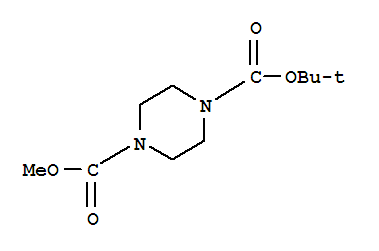 1-Tert-butyl 4-methyl piperazine-1,4-dicarboxylate Structure,219509-79-2Structure