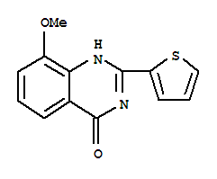 4(1H)-quinazolinone, 8-methoxy-2-(2-thienyl)-(9ci)Structure,219773-66-7Structure 4(1H)-quinazolinone, 8-methoxy-2-(2-thienyl)-(9ci) Structure,219773-66-7Structure