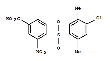 4-[(4-Chloro-2,5-dimethylphenyl)sulfonyl]-3-nitrobenzoic acid Structure,219930-07-1Structure