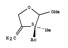 Ethanone, 1-[(3s)-tetrahydro-2-methoxy-3-methyl-4-methylene-3-furanyl]- Structure,220350-85-6Structure