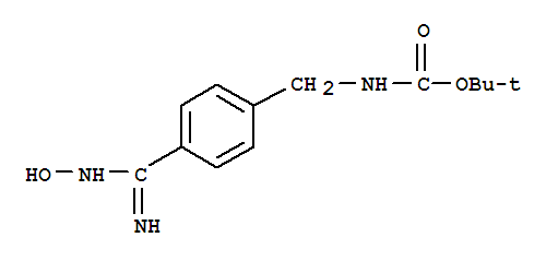 N-[[4-[(hydroxyamino)iminomethyl]phenyl]methyl]carbamic acid 1,1-dimethylethyl ester Structure,220648-78-2Structure