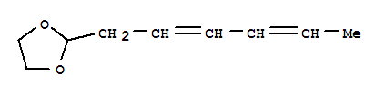 1,3-Dioxolane, 2-(2,4-hexadienyl)-(8ci,9ci) Structure,22076-48-8Structure