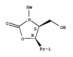 (4s,5r)-(9ci)-4-(羥基甲基)-3-甲基-5-(1-甲基乙基)-2-噁唑烷酮結(jié)構(gòu)式_220871-22-7結(jié)構(gòu)式