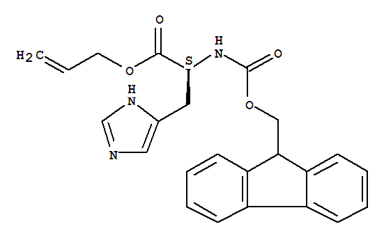 Fmoc-l-his-oall Structure,220932-33-2Structure