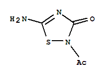 1,2,4-Thiadiazol-3(2h)-one, 2-acetyl-5-amino-(9ci) Structure,220966-98-3Structure