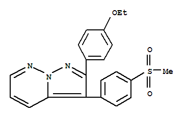 2-(4-Ethoxyphenyl)-3-[4-(methylsulfonyl)phenyl]pyrazolo[1,5-b]pyridazine Structure,221148-46-5Structure