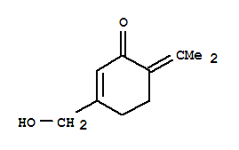 2-Cyclohexen-1-one,3-(hydroxymethyl)-6-(1-methylethylidene)-(9ci) Structure,221246-26-0Structure