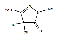 3H-pyrazol-3-one,2,4-dihydro-4,4-dihydroxy-5-methoxy-2-methyl-(9ci) Structure,221325-68-4Structure