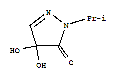 3H-pyrazol-3-one,2,4-dihydro-4,4-dihydroxy-2-(1-methylethyl)-(9ci) Structure,221325-76-4Structure