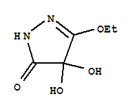 3H-pyrazol-3-one,5-ethoxy-2,4-dihydro-4,4-dihydroxy-(9ci) Structure,221325-91-3Structure