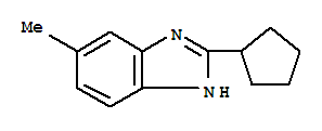 1H-benzimidazole,2-cyclopentyl-5-methyl-(9ci) Structure,221548-36-3Structure