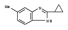 1H-benzimidazole,2-cyclopropyl-5-methyl-(9ci) Structure,221548-37-4Structure