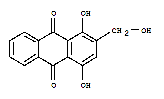 1,4-Dihydroxy-2-hydroxymethyl-anthraquinone Structure,22296-59-9Structure