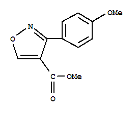 (9ci)-3-(4-甲氧基苯基)-4-異噁唑羧酸甲酯結(jié)構(gòu)式_223476-82-2結(jié)構(gòu)式