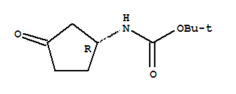 R-3-(BOC-氨基)環(huán)戊酮結(jié)構(gòu)式_225641-86-1結(jié)構(gòu)式