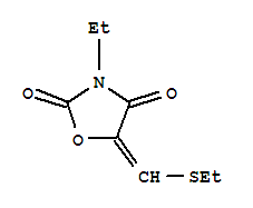 (9ci)-3-乙基-5-[(乙基硫代)亞甲基]-2,4-噁唑啉二酮結(jié)構(gòu)式_227023-90-7結(jié)構(gòu)式