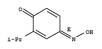 P-benzoquinone, 2-isopropyl-, 4-oxime, (e)-(8ci) Structure,22785-49-5Structure