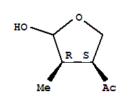 Ethanone, 1-[(3r,4s)-tetrahydro-5-hydroxy-4-methyl-3-furanyl]-, rel-(9ci) Structure,228850-13-3Structure