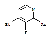 (9ci)-1-(4-乙基-3-氟-2-吡啶)-乙酮結(jié)構(gòu)式_231296-56-3結(jié)構(gòu)式