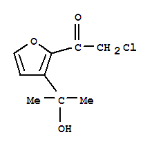 Ethanone, 2-chloro-1-[3-(1-hydroxy-1-methylethyl)-2-furanyl]-(9ci) Structure,231297-30-6Structure