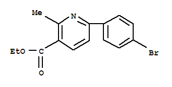 Ethyl 6-(4-bromophenyl)-2-methylpyridine-3-carboxylate Structure,23258-01-7Structure