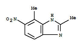 1H-benzimidazole,2,4-dimethyl-5-nitro-(9ci) Structure,23291-69-2Structure