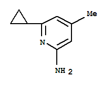 2-Pyridinamine,6-cyclopropyl-4-methyl-(9ci) Structure,234110-18-0Structure