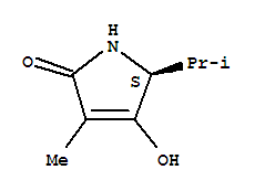 (5s)-(9ci)-1,5-二氫-4-羥基-3-甲基-5-(1-甲基乙基)-2H-吡咯-2-酮結構式_234752-13-7結構式