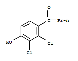 1-(2,3-Dichloro-4-hydroxyphenyl)-1-butanone Structure,2350-46-1Structure